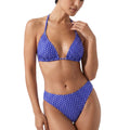 Anna-Kaci Swim Women's Polka Dot Triangle Bikini Set with Halter Neck Design