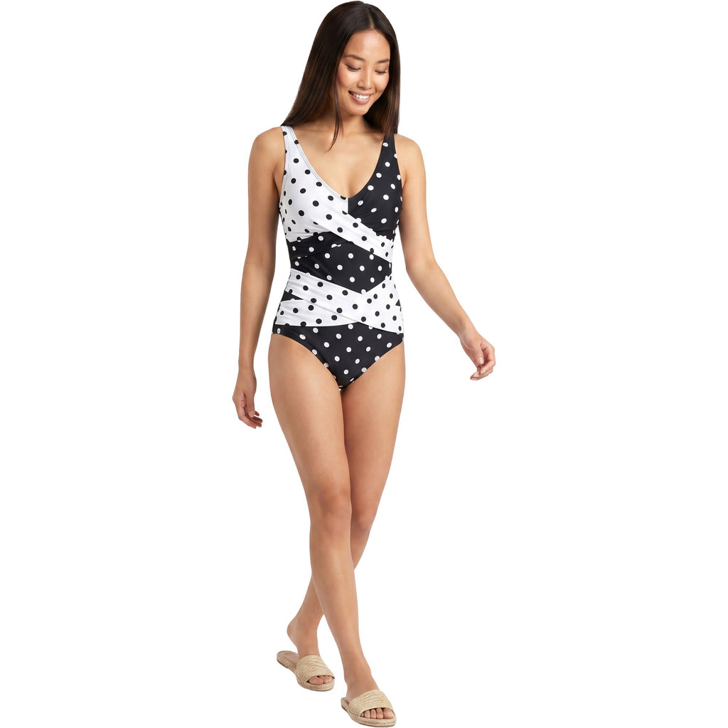 Anna-Kaci Swim Women's V-Neck Criss Cross One Piece Swimsuit