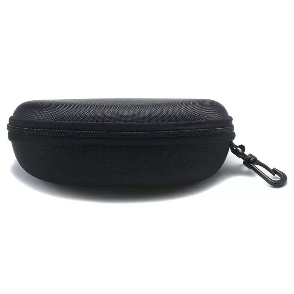 Anna-Kaci 3 Pack Hard Shell Eyeglasses Case with Zipper Closure and Clip Protective Sunglasses Storage