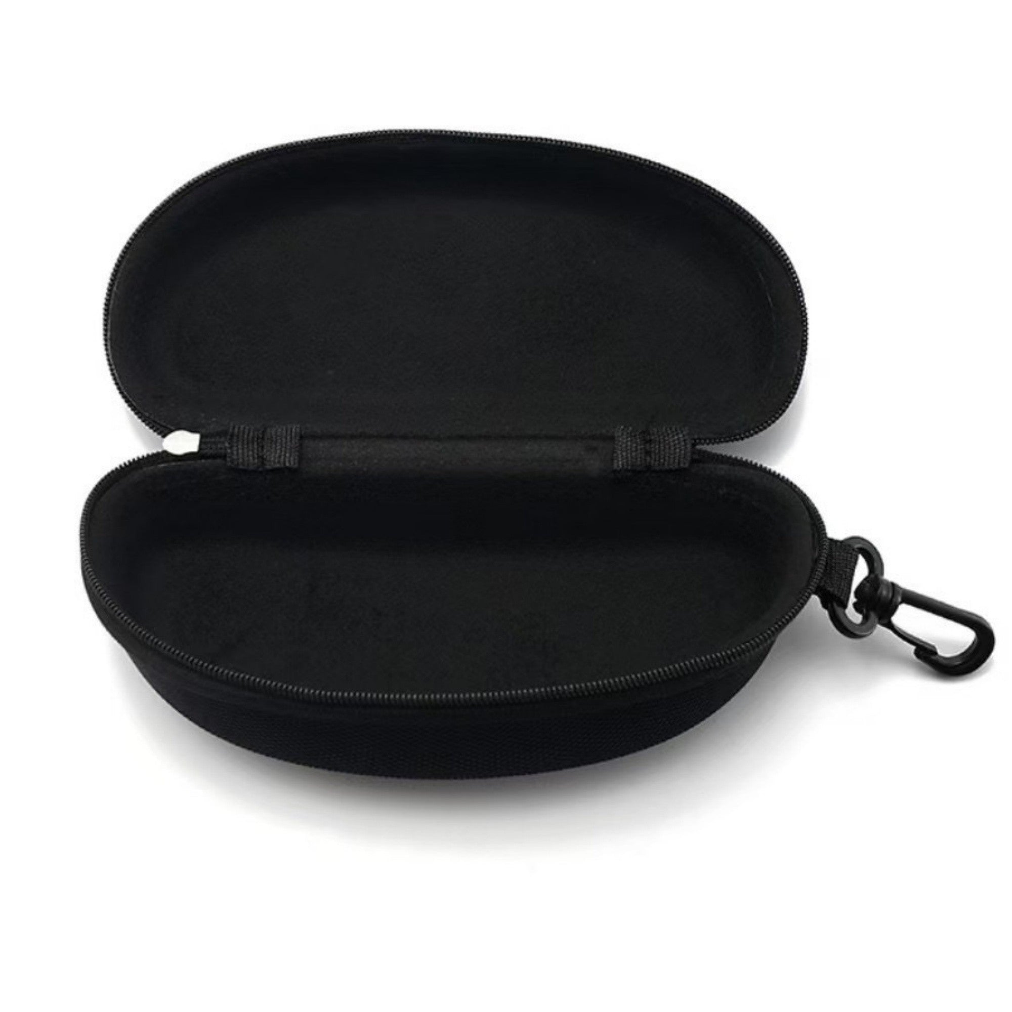 Anna-Kaci 3 Pack Hard Shell Eyeglasses Case with Zipper Closure and Clip Protective Sunglasses Storage
