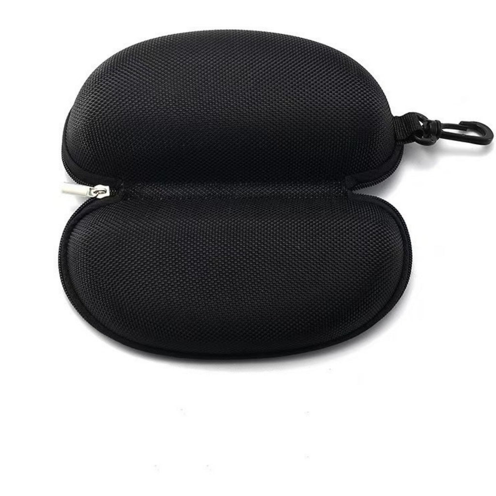 Anna-Kaci 3 Pack Hard Shell Eyeglasses Case with Zipper Closure and Clip Protective Sunglasses Storage