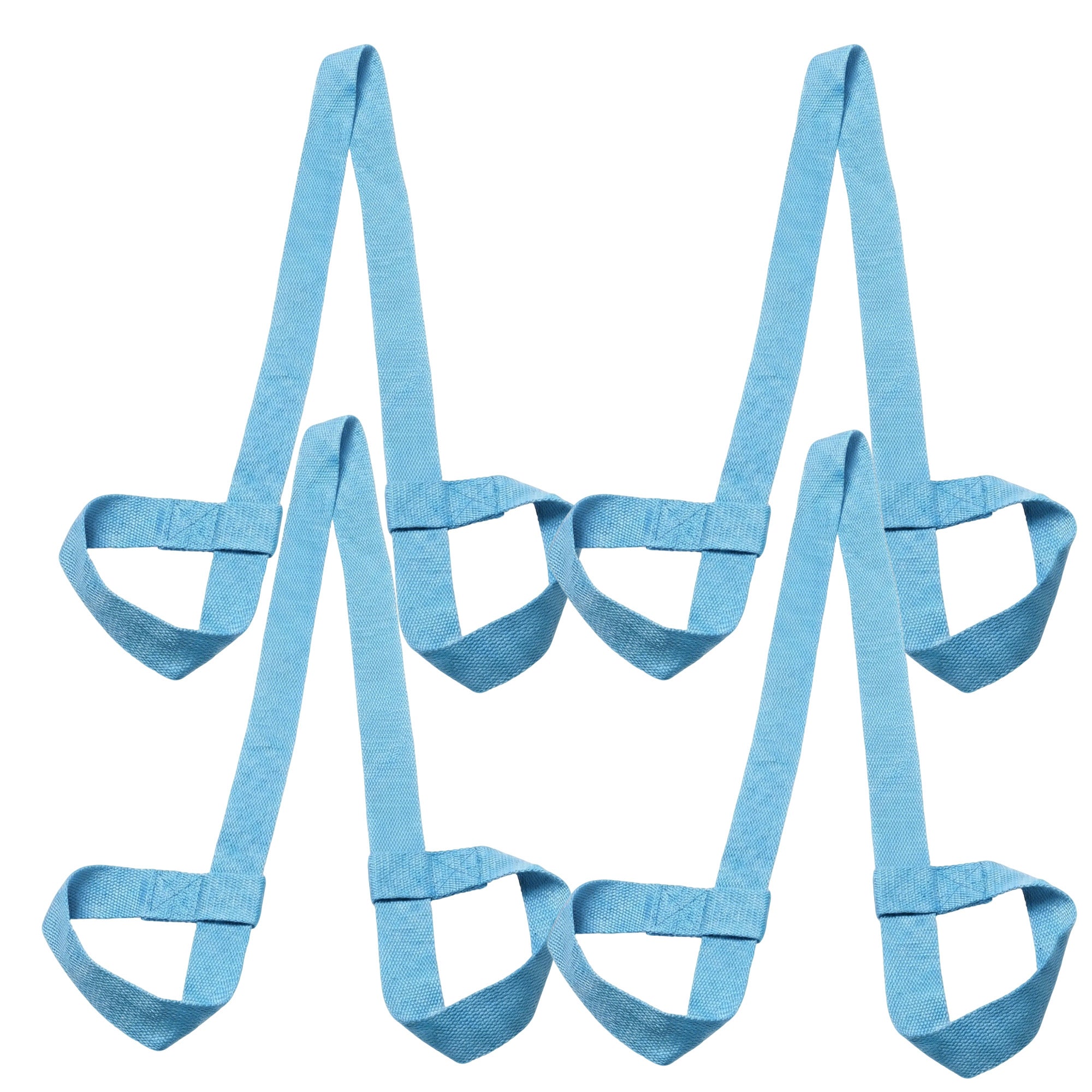 Anna-Kaci 4-PC Stretch Strap with Foot Loops Adjustable Yoga Exercise Band