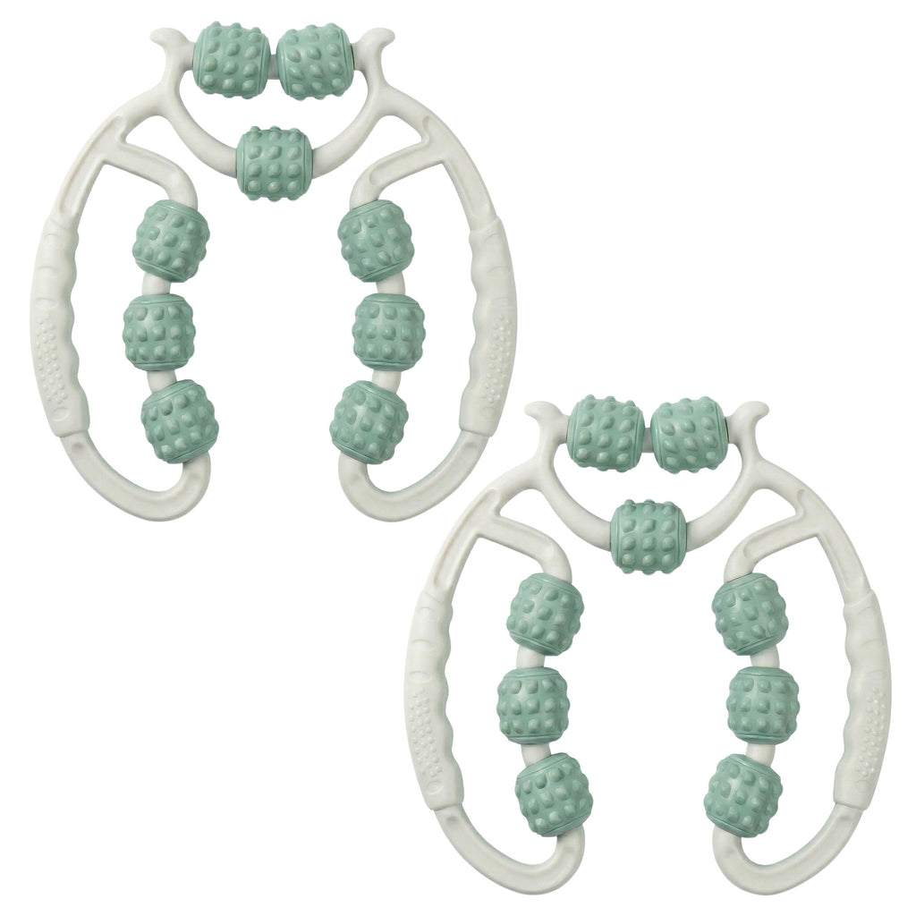 Anna-Kaci 2-PC Handheld Muscle Roller Massager for Deep Tissue Relief