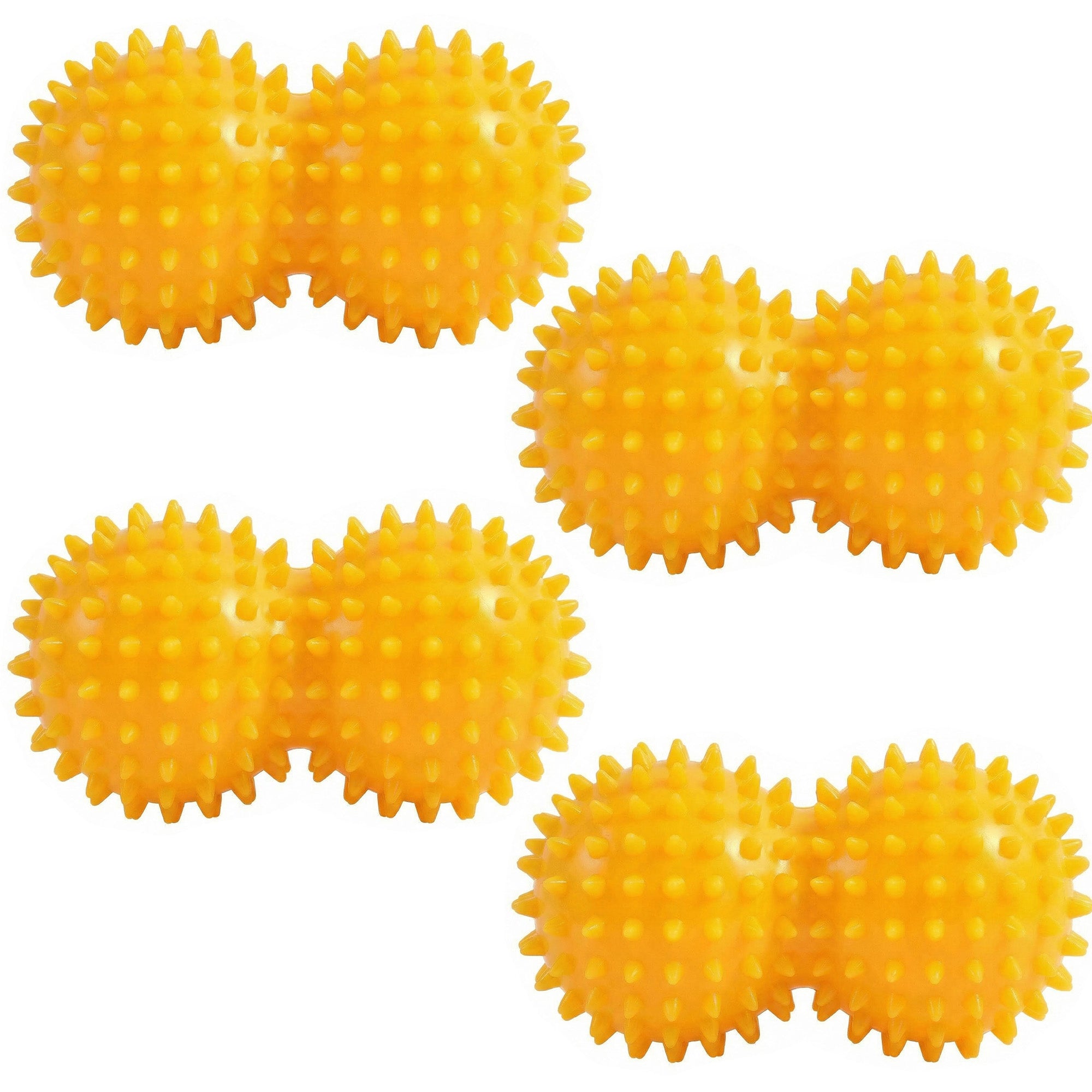 Anna-Kaci 4-PC Textured Peanut Massage Ball for Deep Tissue Spine and Muscle Relief