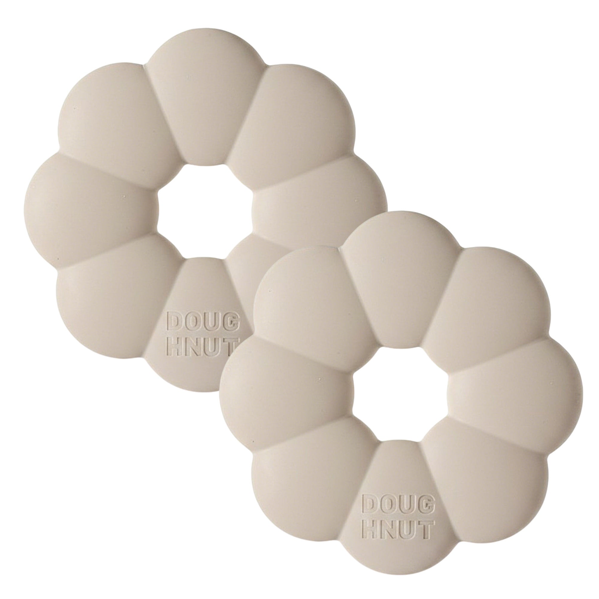 Anna-Kaci 2-PC Flower Shaped Silicone Cup Coaster with Heat Resistant Non Slip Design