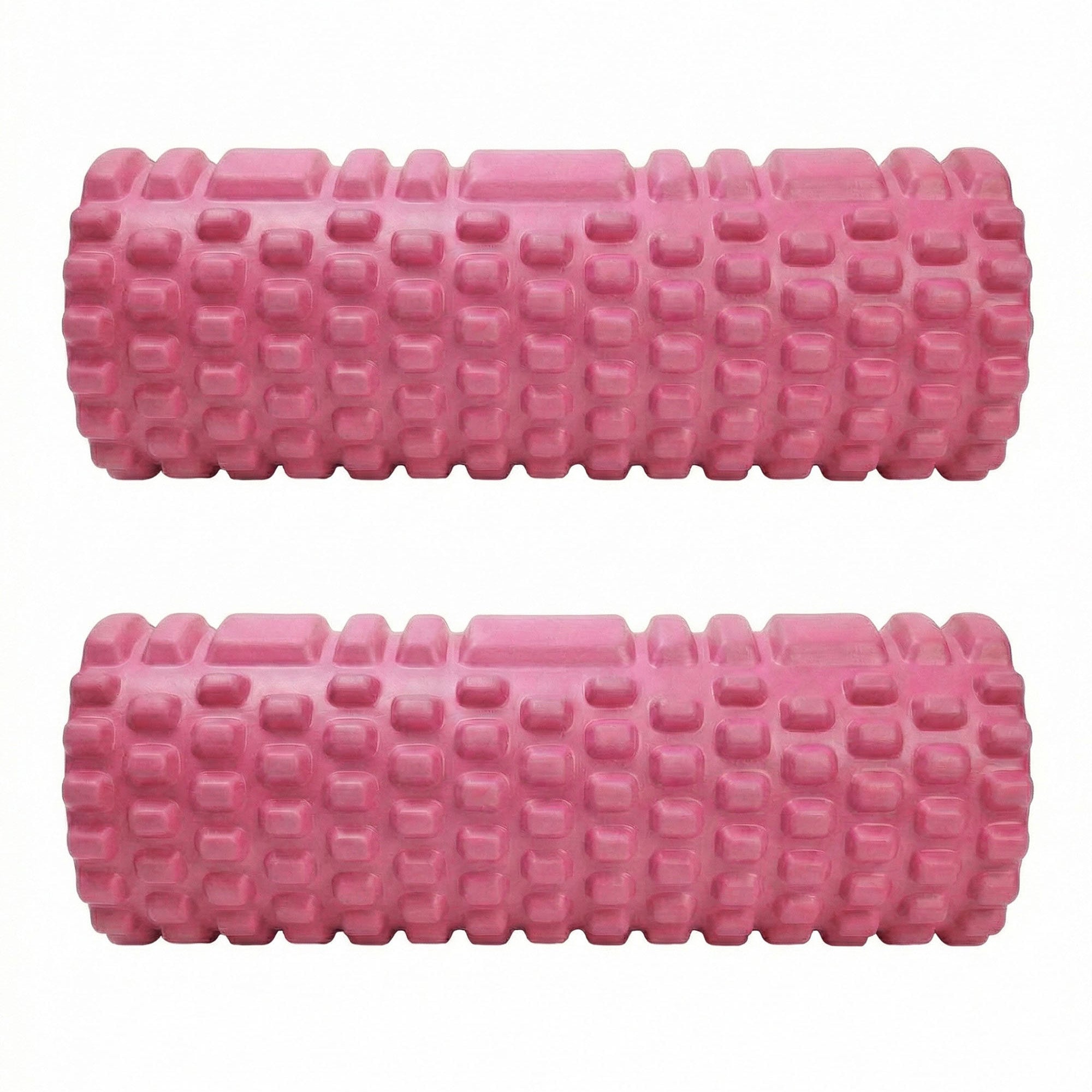 Anna-Kaci 2-PC Textured Foam Roller for Deep Tissue Muscle Recovery and Mobility