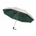 Anna-Kaci Compact Folding Umbrella with Two Tone Canopy Wind Resistant Frame and Wrist Strap Handle