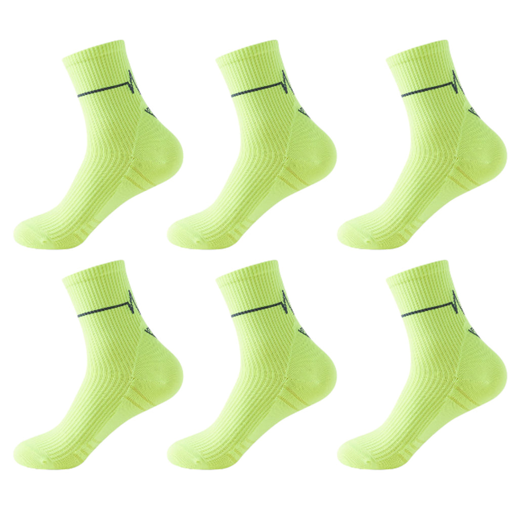 Anna-Kaci Women's 6pk Professional Athletic Socks - Ankle-Length Sports Socks with Elastic Cuff & Reinforced Design for Running & Gym