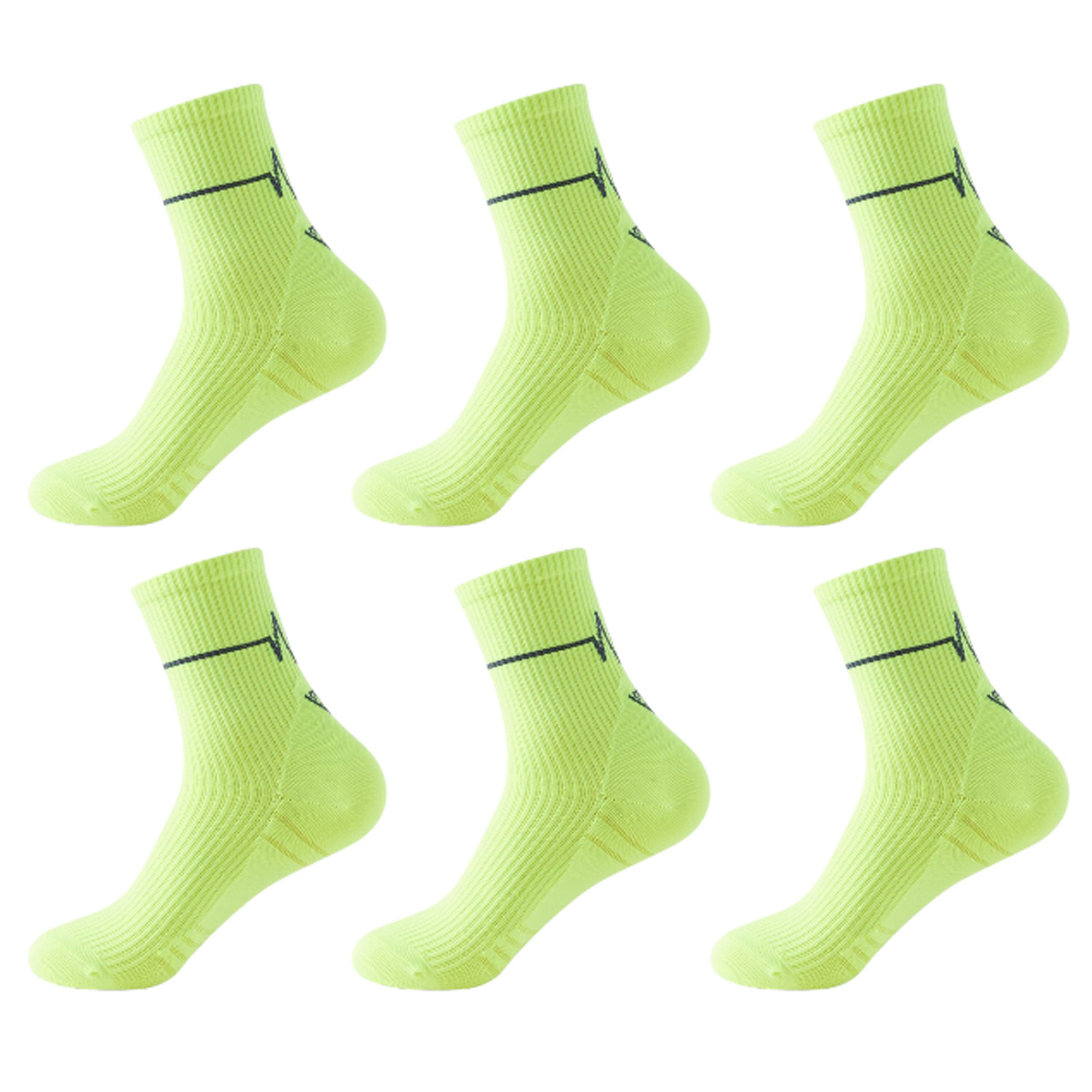 Anna-Kaci Women's 6pk Professional Athletic Socks - Ankle-Length Sports Socks with Elastic Cuff & Reinforced Design for Running & Gym