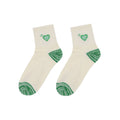 Anna-Kaci 2-Pack Cotton Valentine Heart Embroidered Socks Casual Colorful Socks