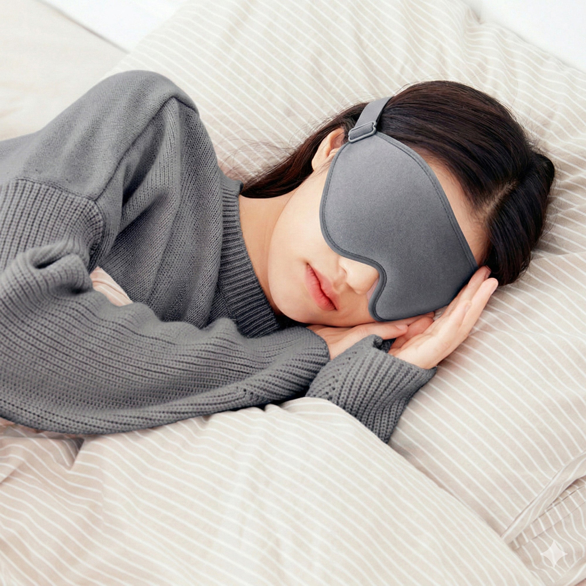 Anna-Kaci 3D Contoured Sleep Eye Mask with Memory Foam Padding Adjustable Strap and Full Light Blocking