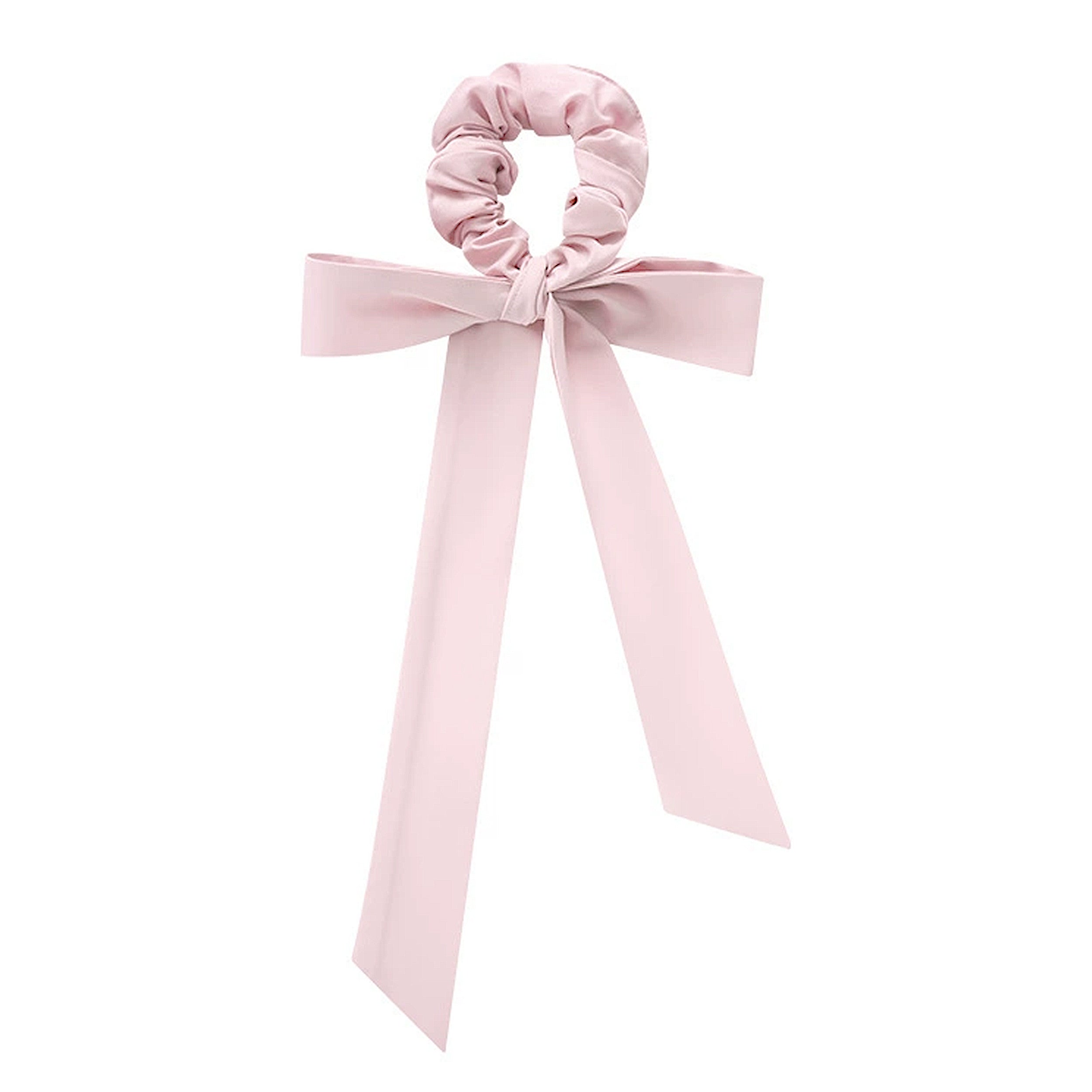 Anna-Kaci Elastic Hair Ties with Long Bows, Hair Scrunchies with Knotted Bow Ribbon for Women Girls