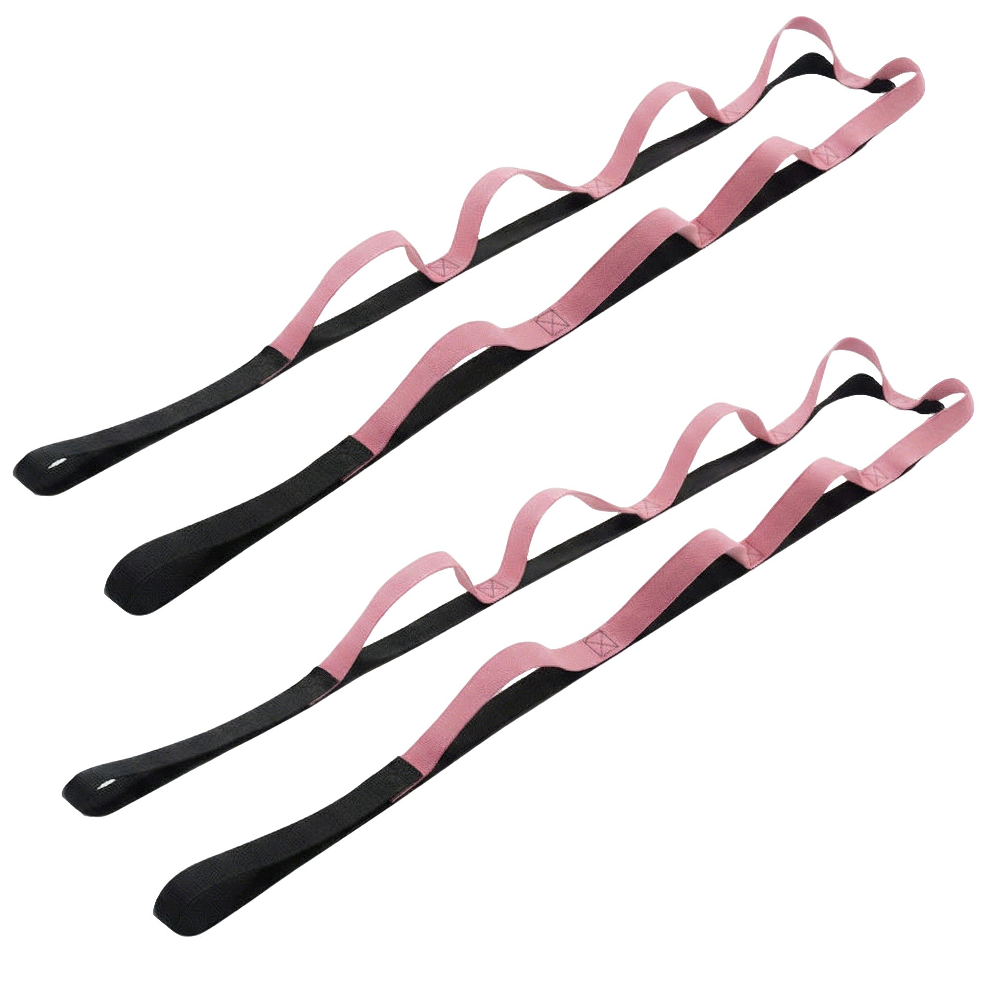 Anna-Kaci 2-PC Multi-Loop Stretch Strap Adjustable Yoga Flexibility Band