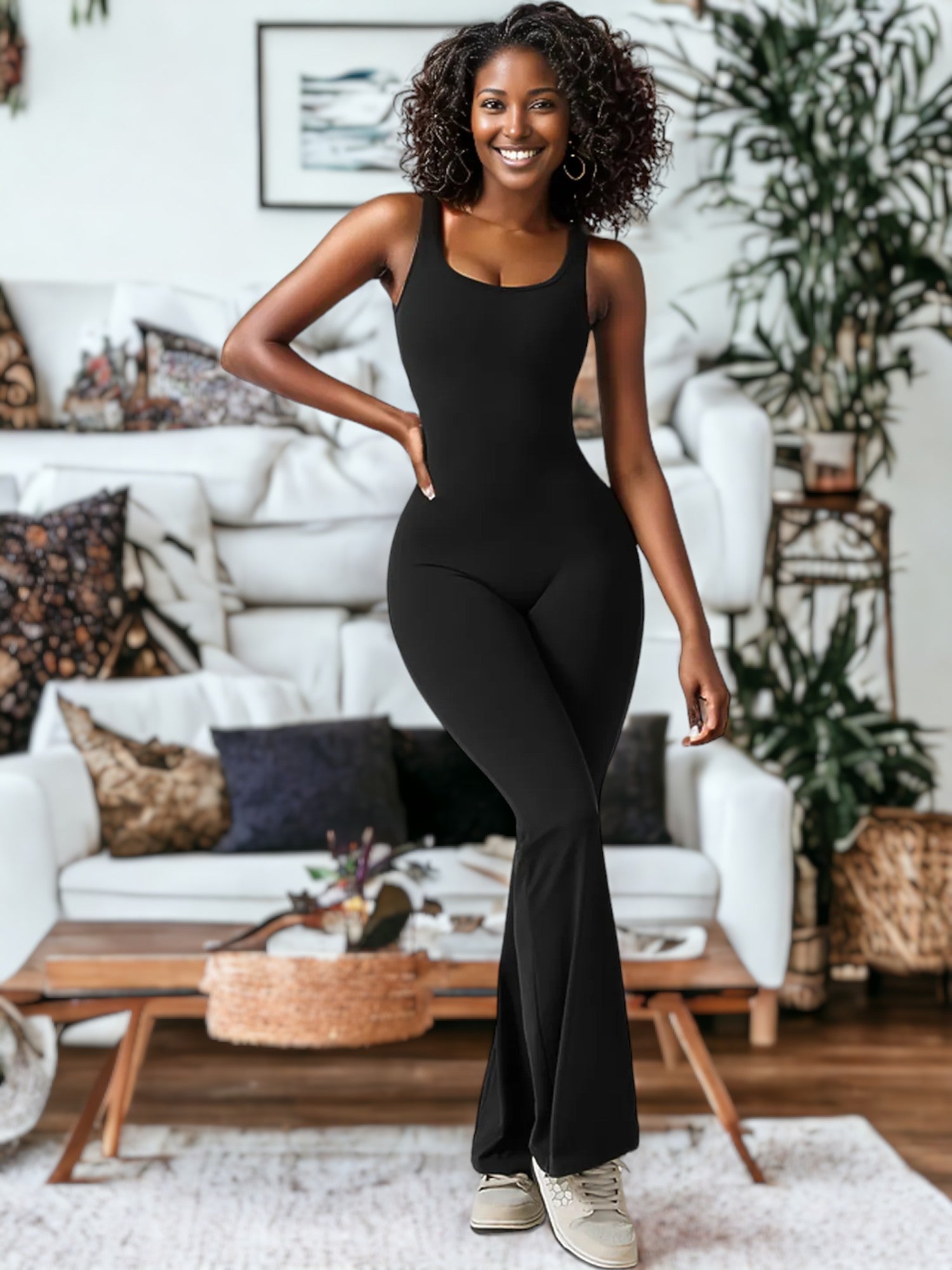 Ropa deportiva de una pieza ajustada para yoga y levantamiento de cadera