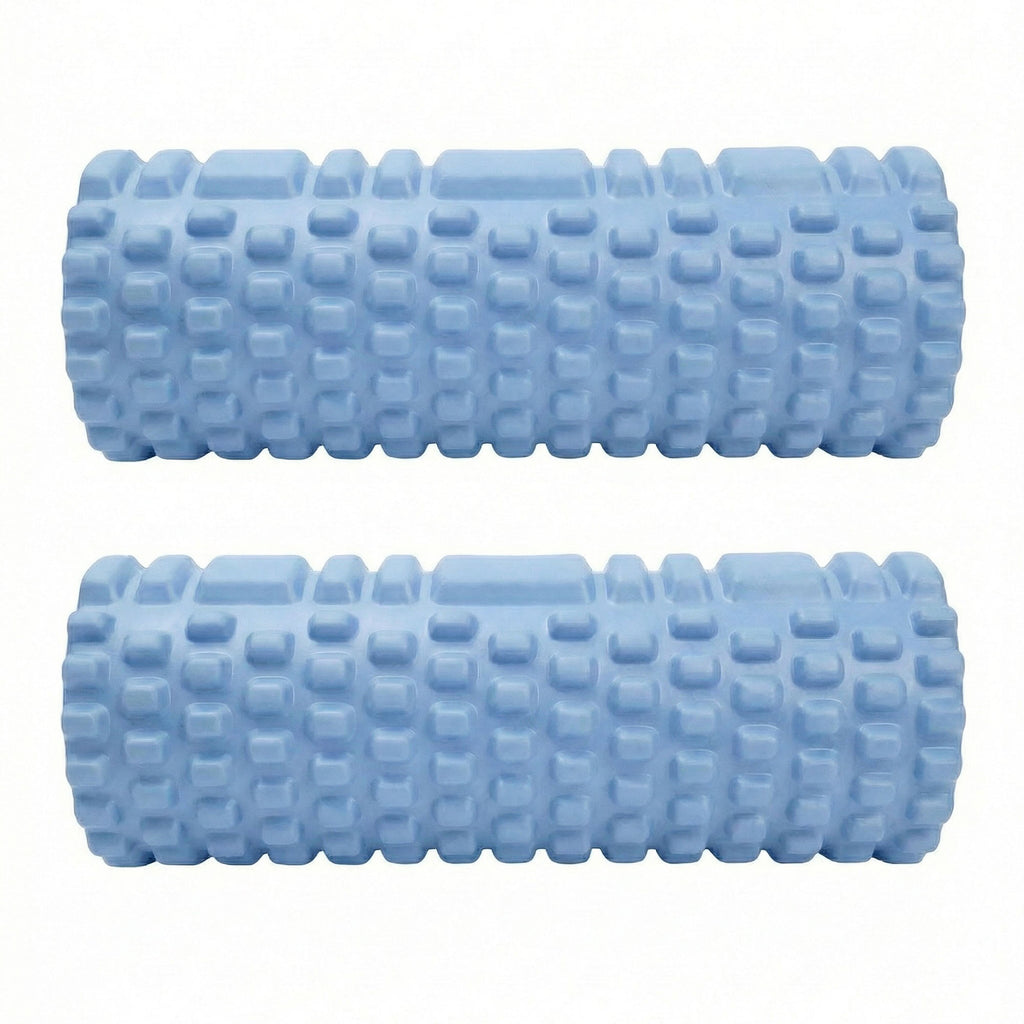 Anna-Kaci 2-PC Textured Foam Roller for Deep Tissue Muscle Recovery and Mobility