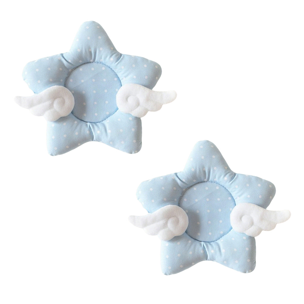 Anna-Kaci 2-PC Star Shaped Fabric Cup Coaster with Soft Padded Design and Decorative Wing Detail