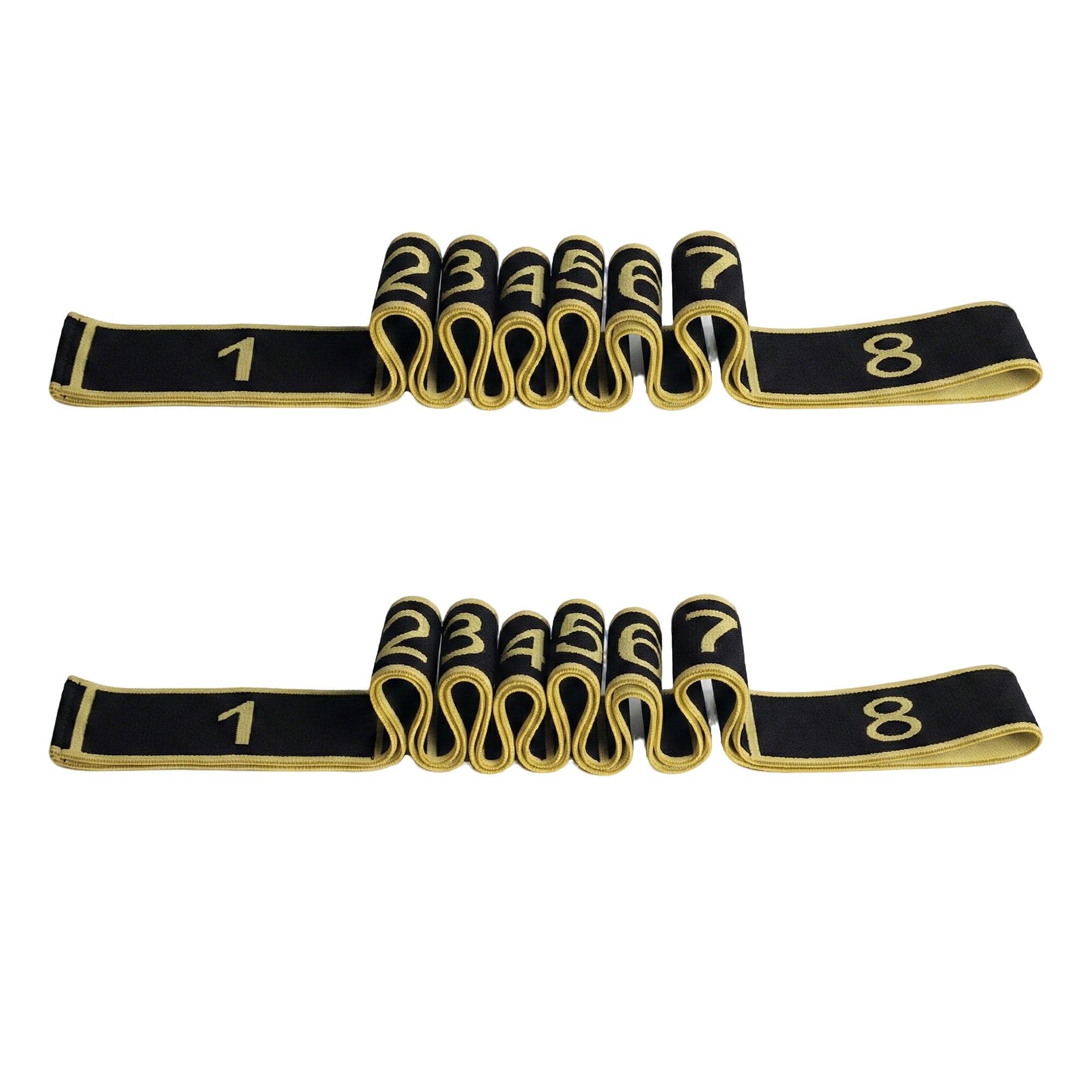 Anna-Kaci 2-PC Fabric Resistance Bands Set 8 Levels Booty Exercise Loop Bands