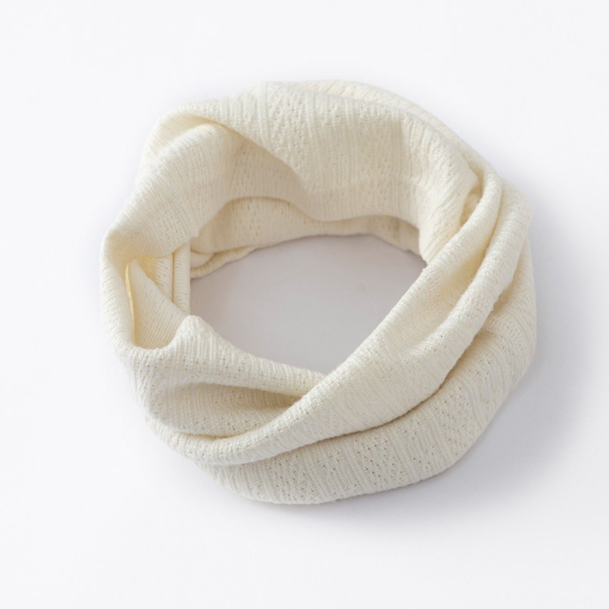 Anna-Kaci Soft Knit Infinity Scarf with Textured Loop Design for Cozy Layering and Comfortable Everyday Cold-Weather Wear 9x14in