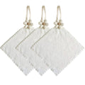 Anna-Kaci Soft Absorbent Hanging Washcloths 3 Pack Reusable Textured Cleaning Cloths