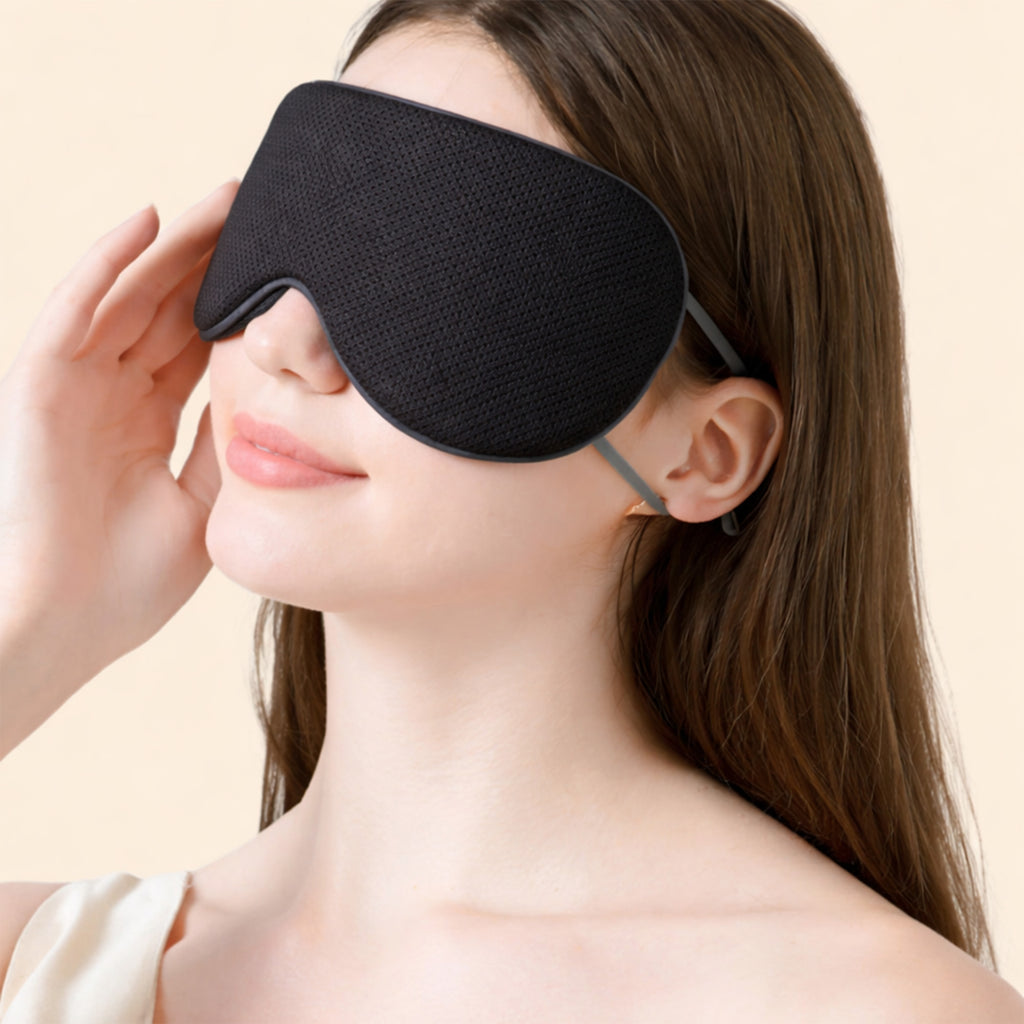Anna-Kaci Dual-Sided Cooling and Warm Sleep Eye Mask with Adjustable Strap and Light Blocking Design
