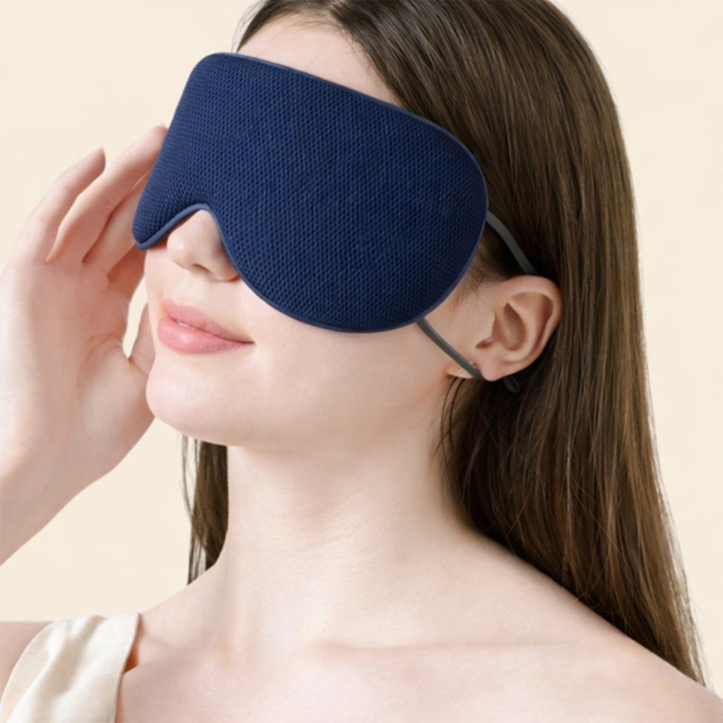 Anna-Kaci Dual-Sided Cooling and Warm Sleep Eye Mask with Adjustable Strap and Light Blocking Design