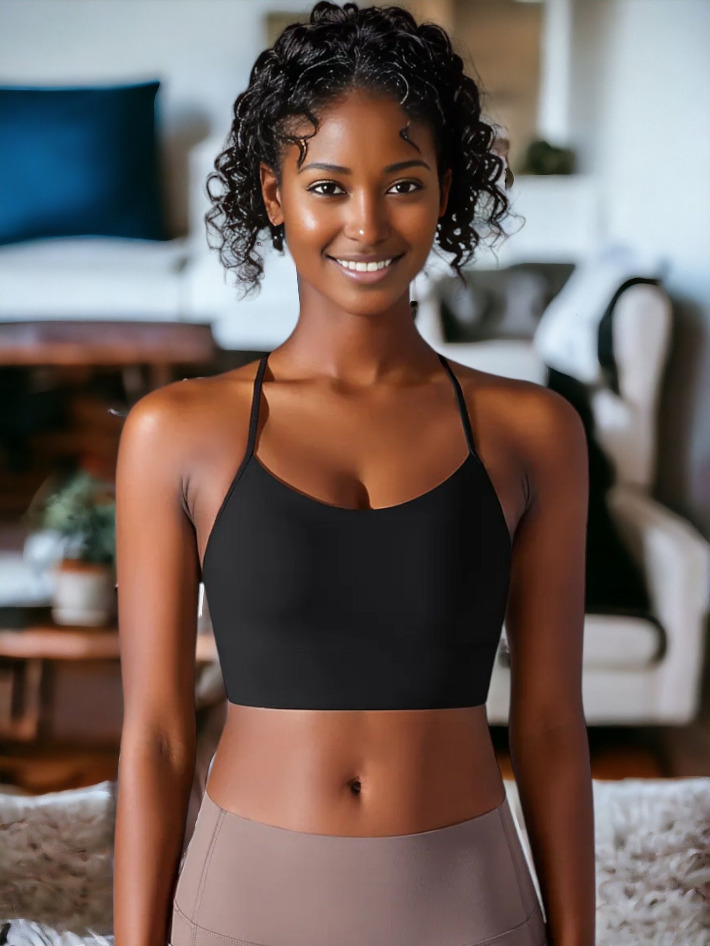 Sujetador deportivo para yoga con espalda en forma de I