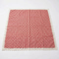 Anna-Kaci Gingham Picnic Blanket Outdoor Picnic Mat with Lace Trim for Park Beach Camping