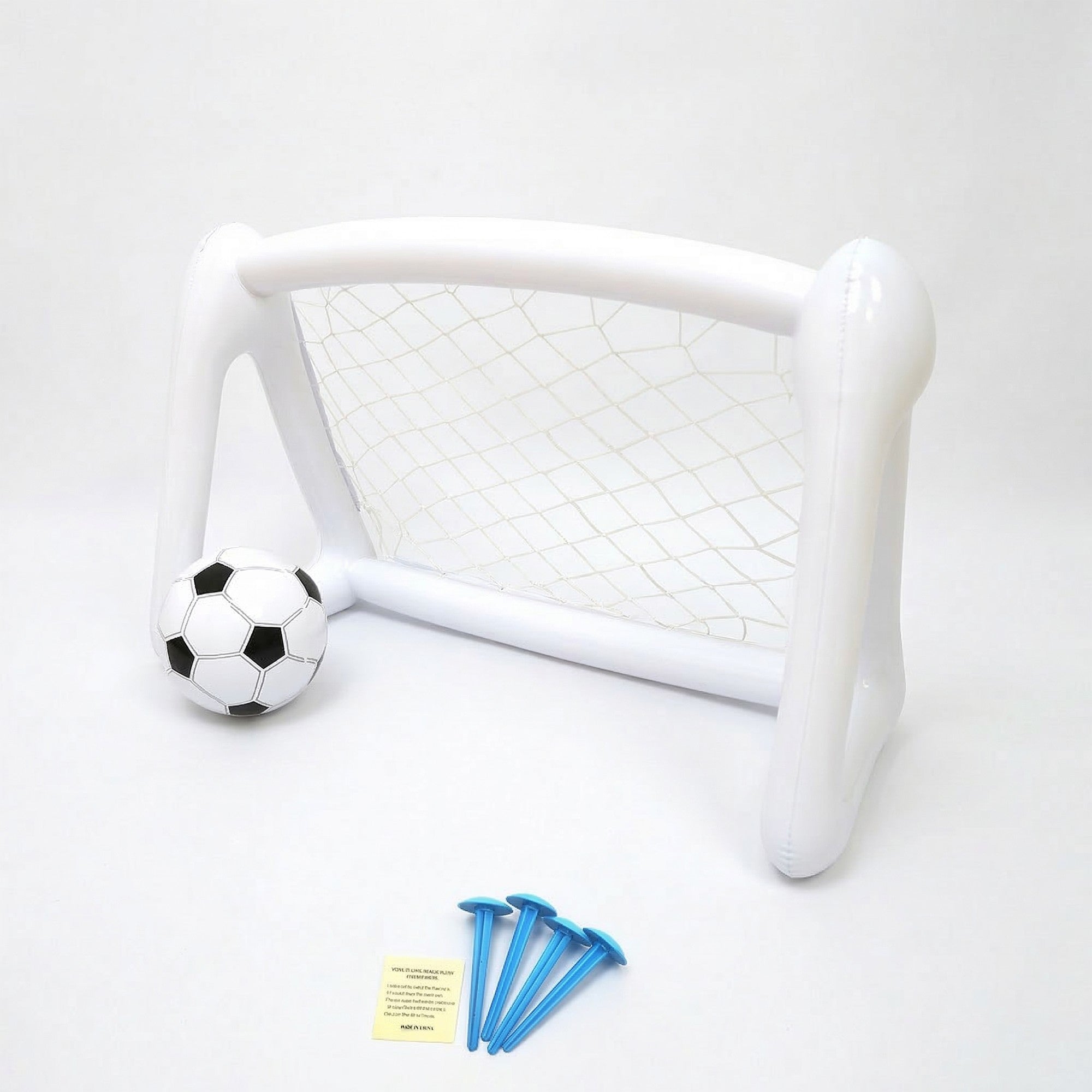 Anna-Kaci Inflatable Soccer Goal with Net Portable Backyard Lawn and Park Play