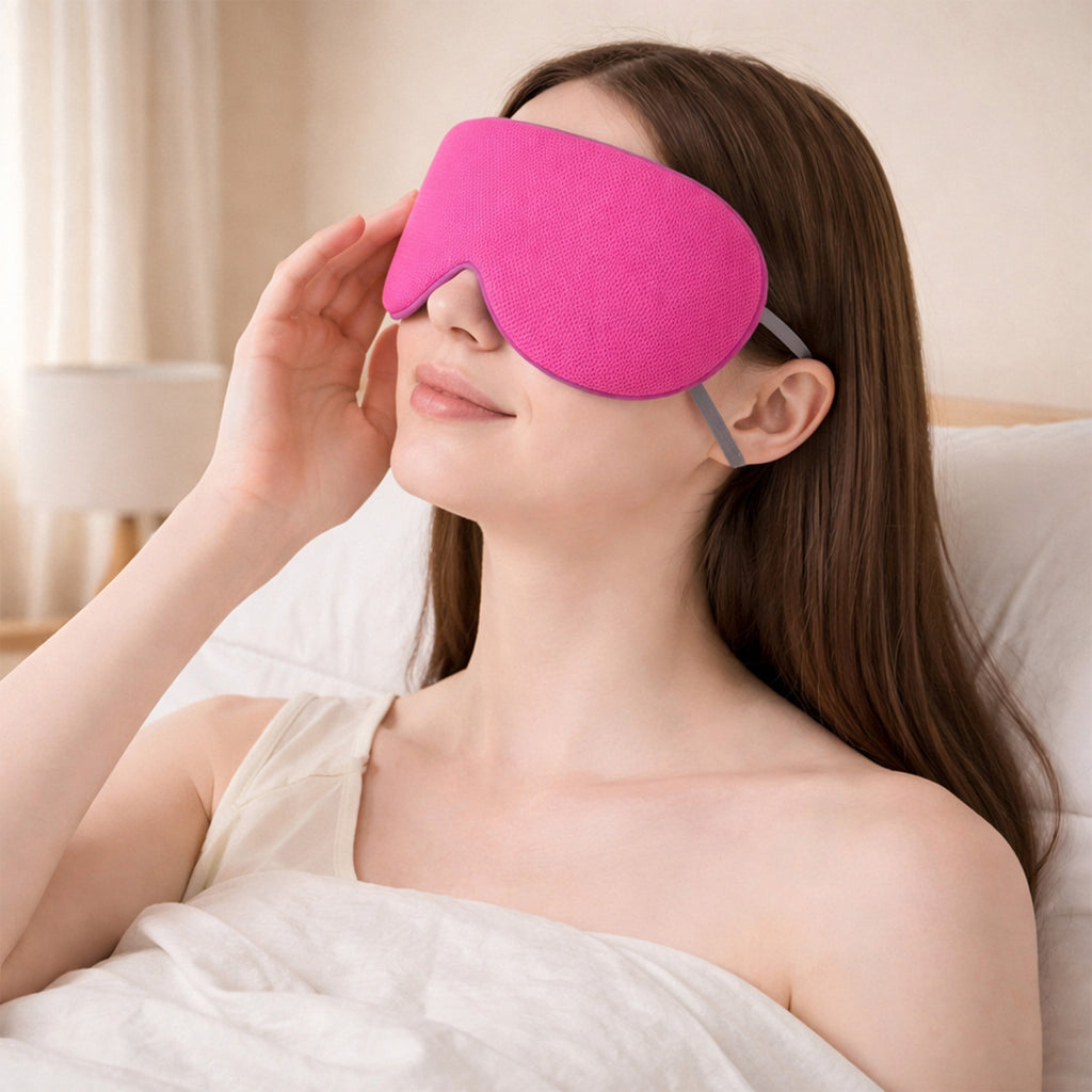 Anna-Kaci Dual-Sided Cooling and Warm Sleep Eye Mask with Adjustable Strap and Light Blocking Design