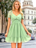 Vestido multiusos con mangas abullonadas