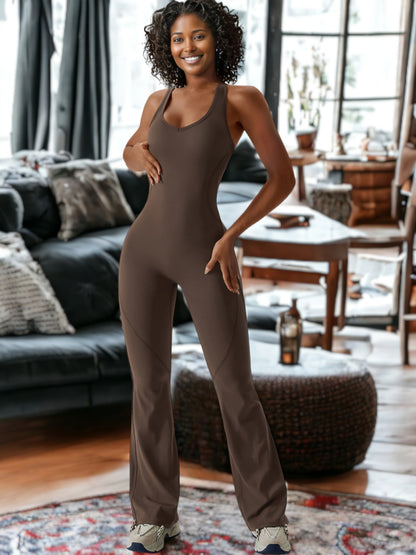 Ropa de yoga de una pieza que eleva la cadera y adelgaza el abdomen