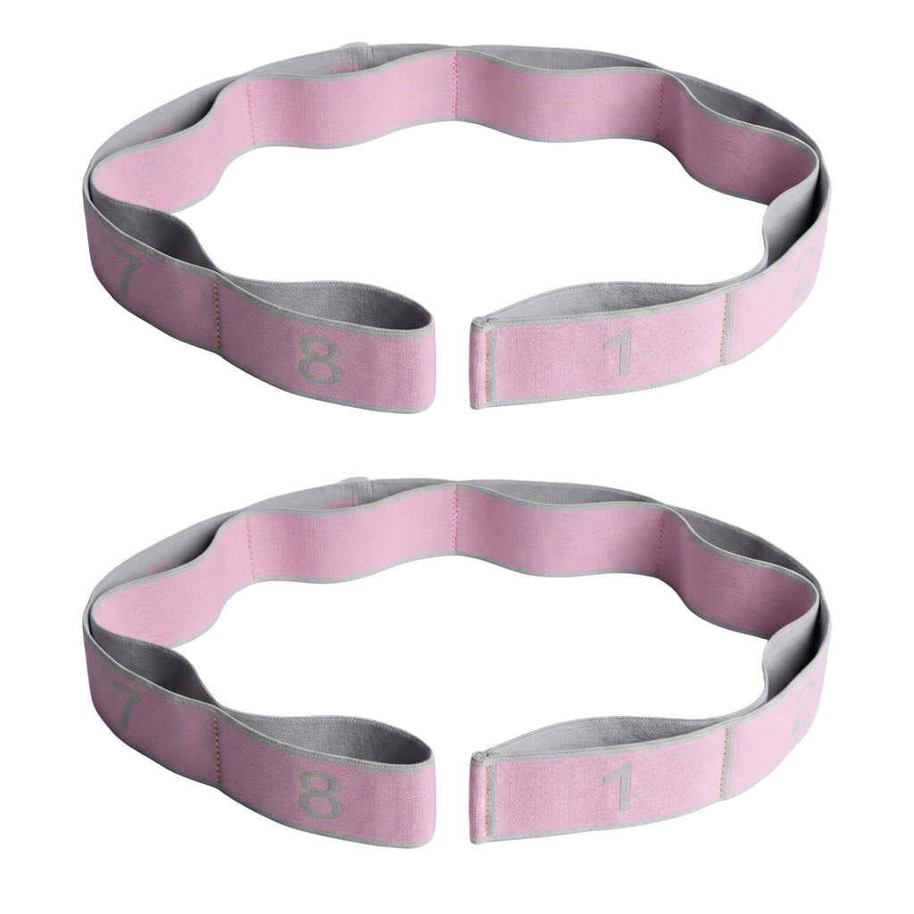 Anna-Kaci 2-PC Fabric Resistance Bands Set 8 Levels Booty Exercise Loop Bands