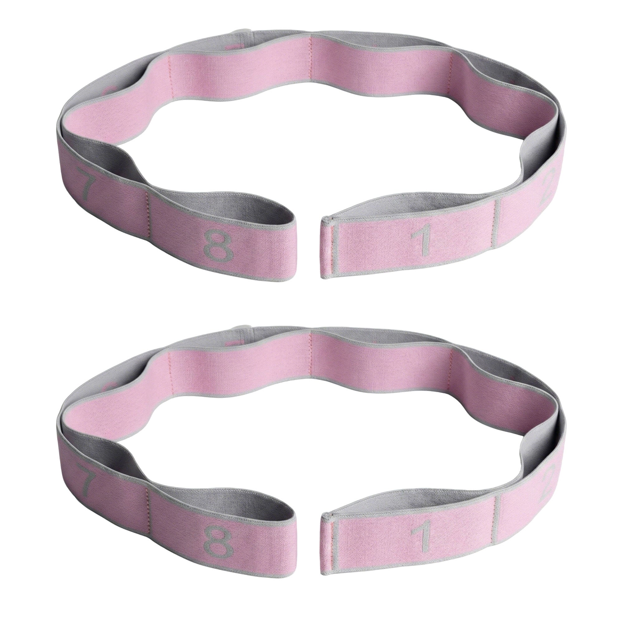 Anna-Kaci 2-PC Fabric Resistance Bands Set 8 Levels Booty Exercise Loop Bands