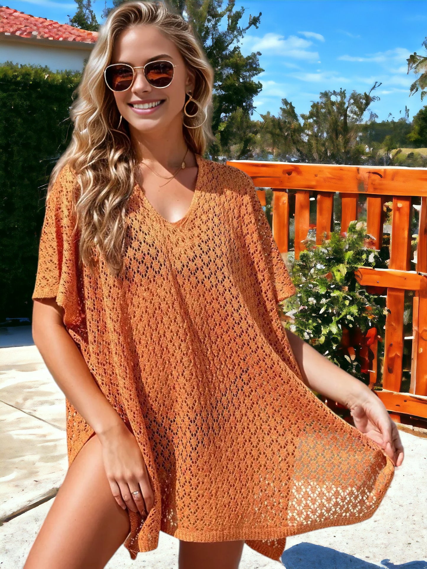 Loose Knitted Beach Bikini Cover-Up