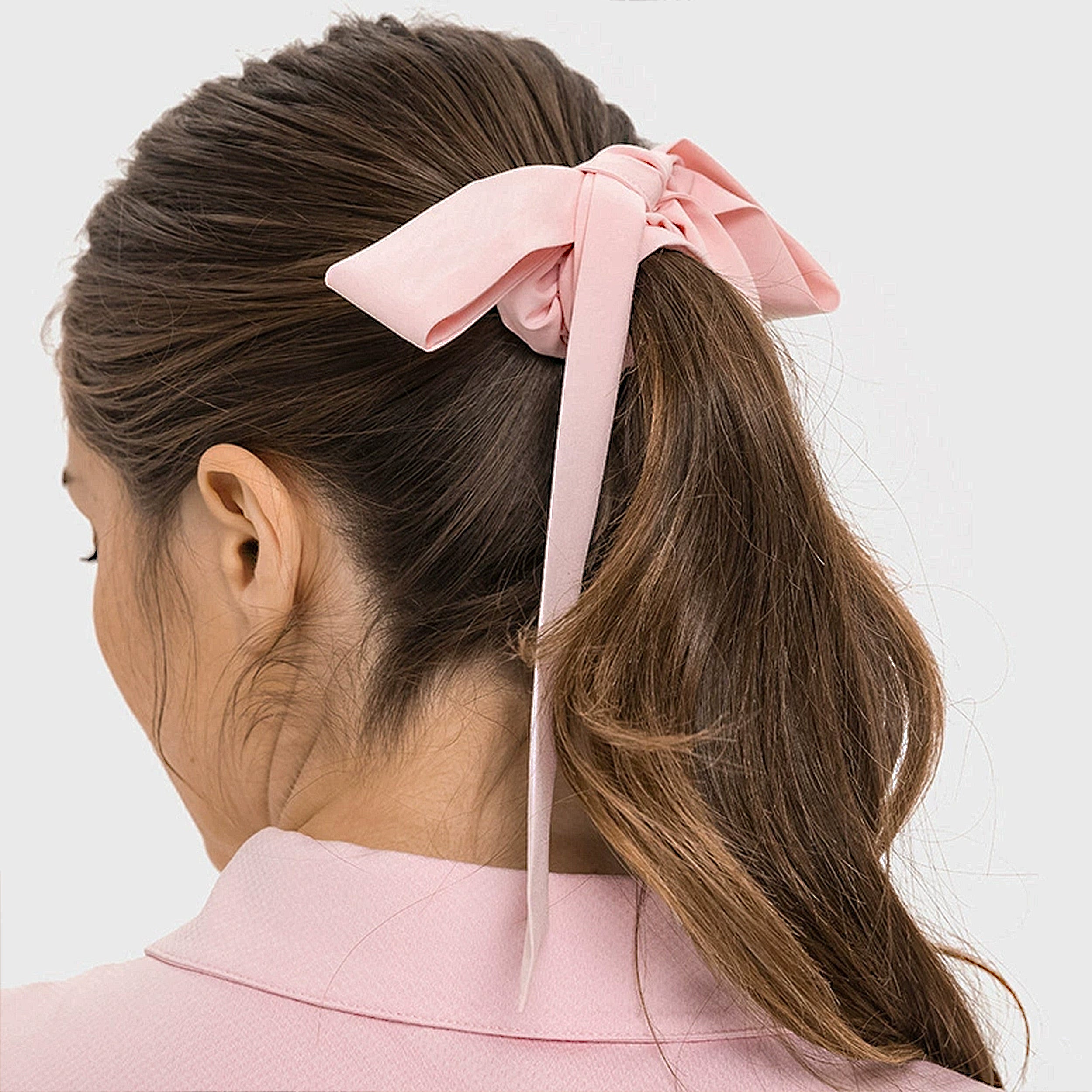 Anna-Kaci Elastic Hair Ties with Long Bows, Hair Scrunchies with Knotted Bow Ribbon for Women Girls
