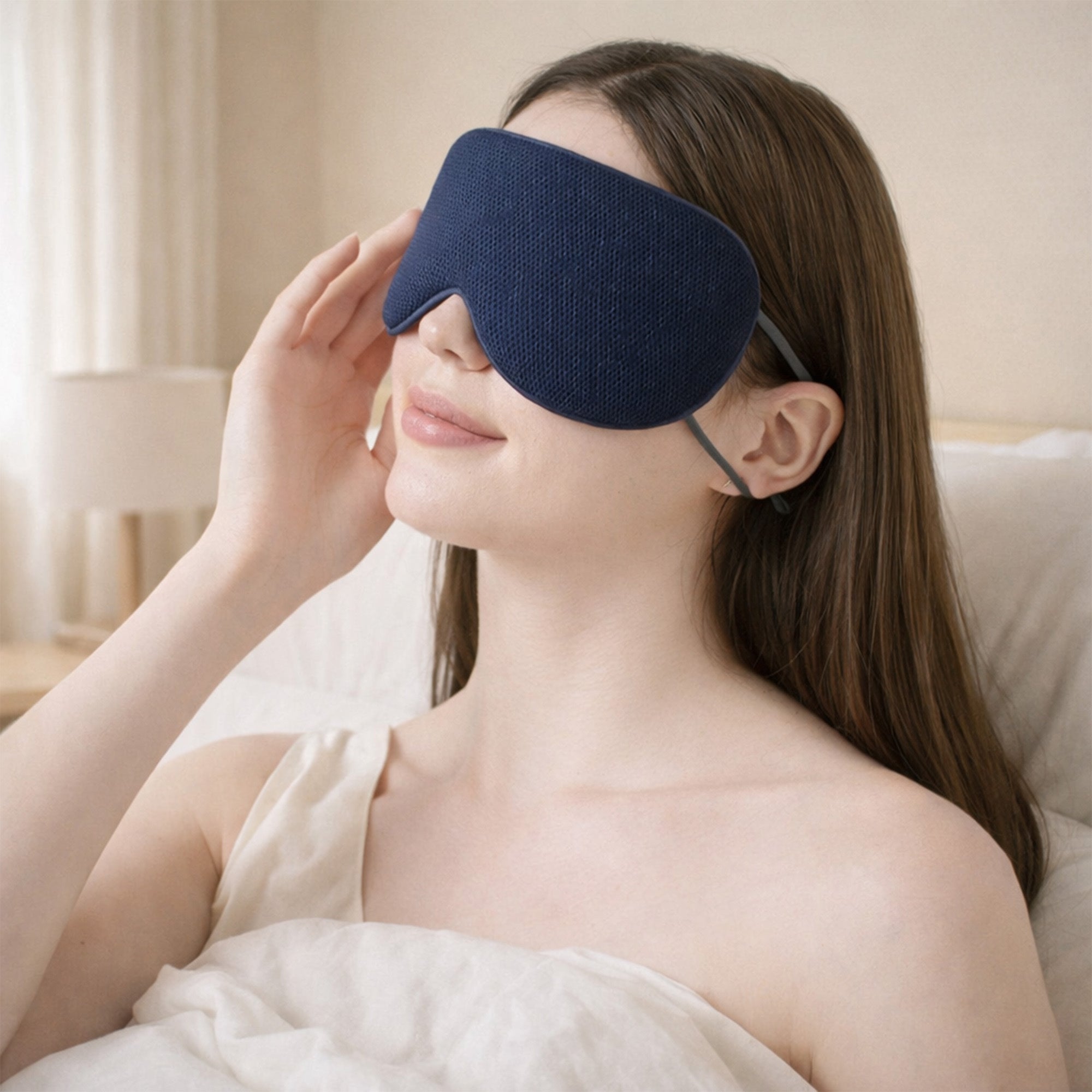 Anna-Kaci Dual-Sided Cooling and Warm Sleep Eye Mask with Adjustable Strap and Light Blocking Design