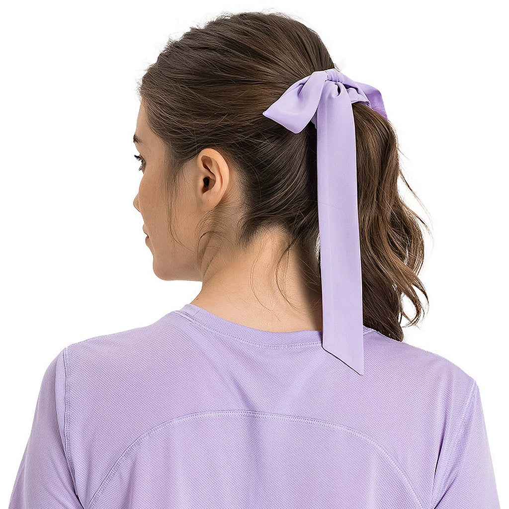 Anna-Kaci Elastic Hair Ties with Long Bows, Hair Scrunchies with Knotted Bow Ribbon for Women Girls