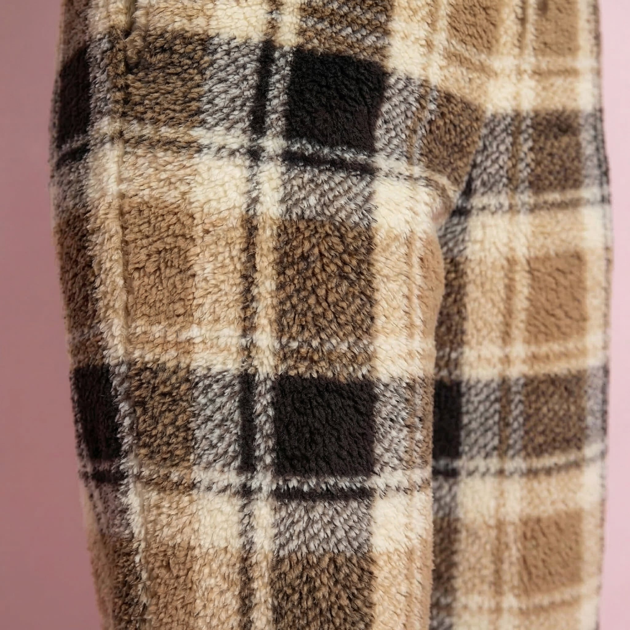 Anna-Kaci Women's Plaid Wide Leg Drawstring Lounge Pants with Elastic Waistband and Relaxed Fit