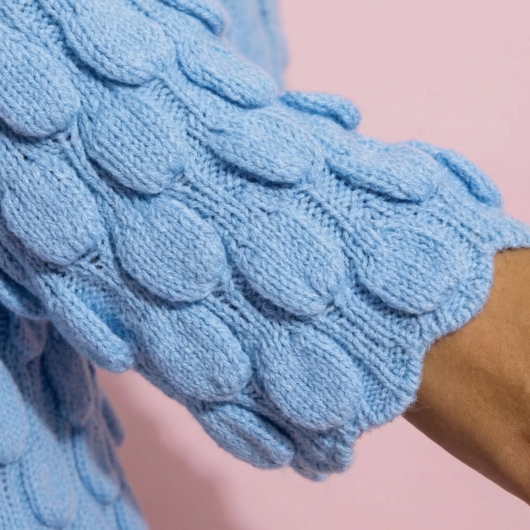 Anna-Kaci Women¡¯s Textured Loop Knit Sweater Top with Soft Open-Stitch Pattern Long Flared Sleeves and Cozy Statement Design