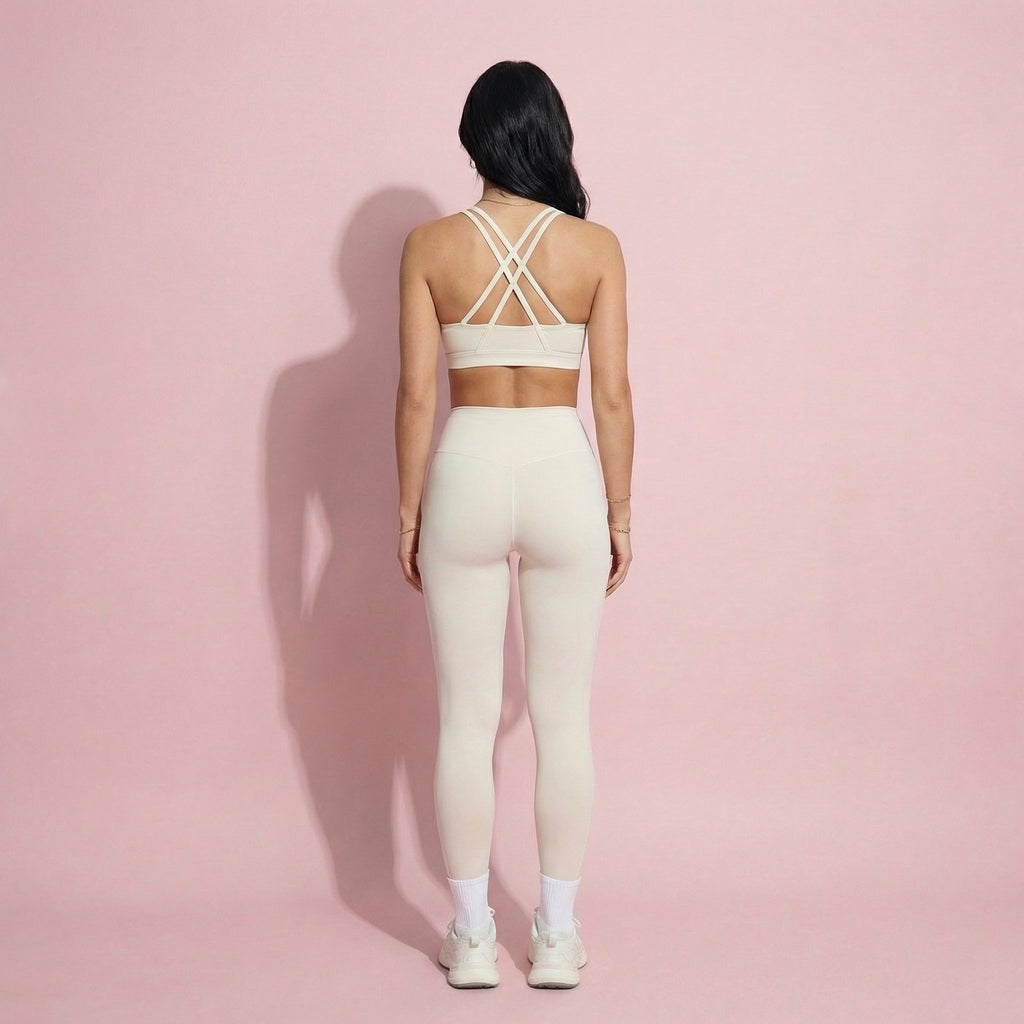 Anna-Kaci Active Women's High Waist Sculpting Leggings with Curved Contrast Seam Detailing and Stretch Performance Fabric