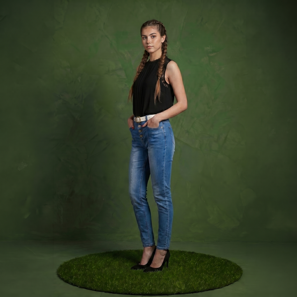 Anna-Kaci Women's Sleeveless Blouse with Lace Yoke and Pleated Front