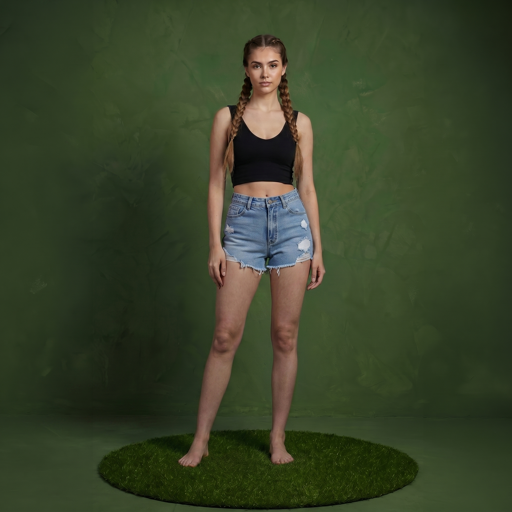 Anna-Kaci Women's High Waist Distressed Denim Shorts with Raw Hem