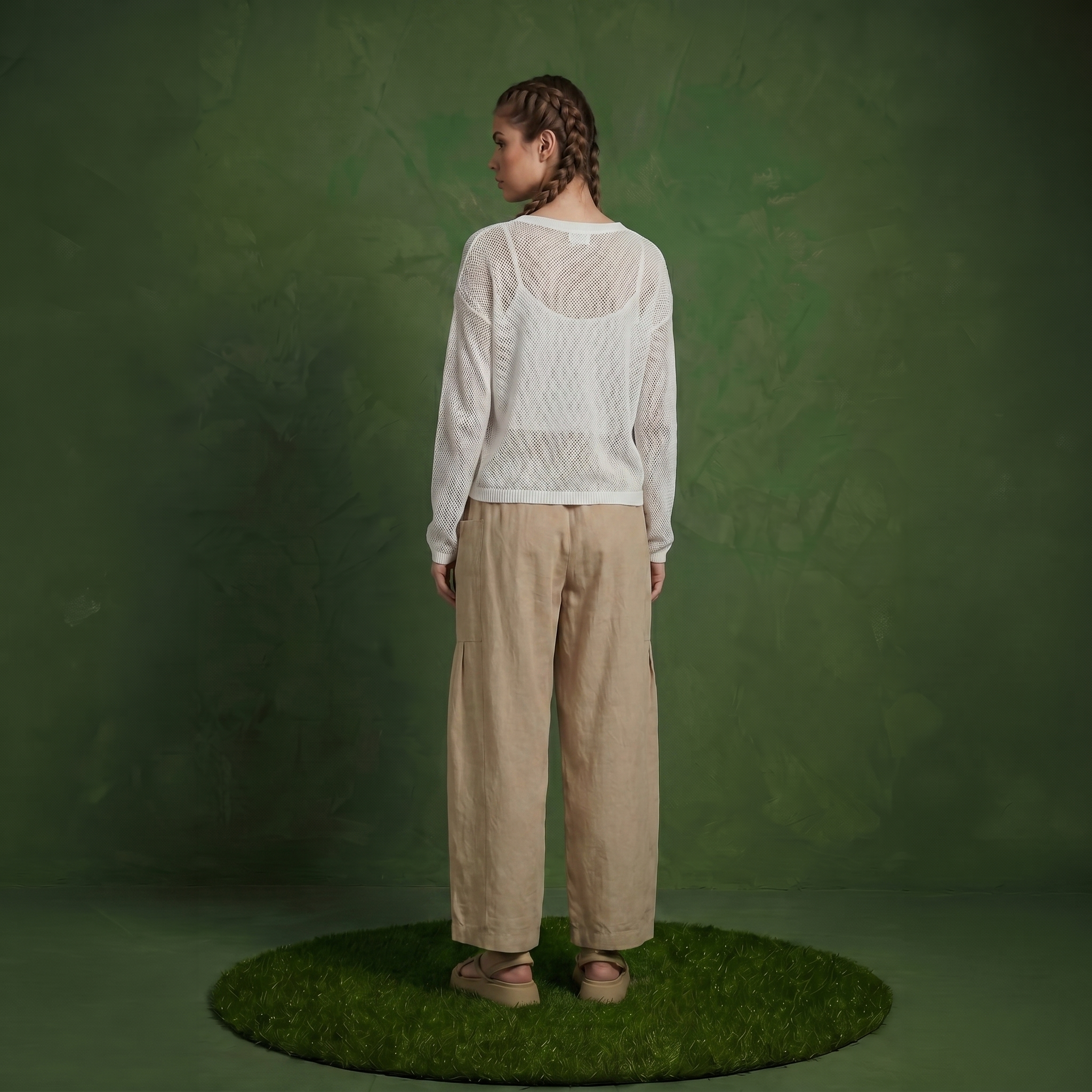 Anna-Kaci Women's Wide Leg Drawstring Pants with Elastic Waistband, Utility Pockets and Relaxed Fit