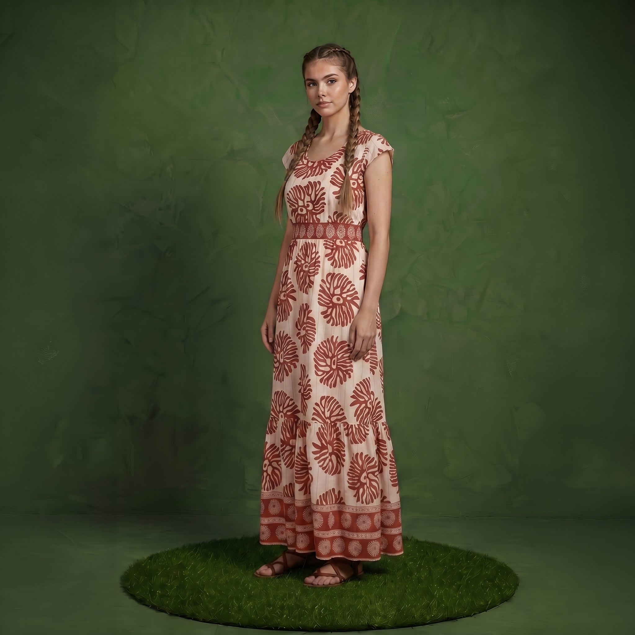 short sleeve flowy dress Simplee Womens Floral Maxi Lightweight and perfectly puckered Women's Floral Summer Short Dress