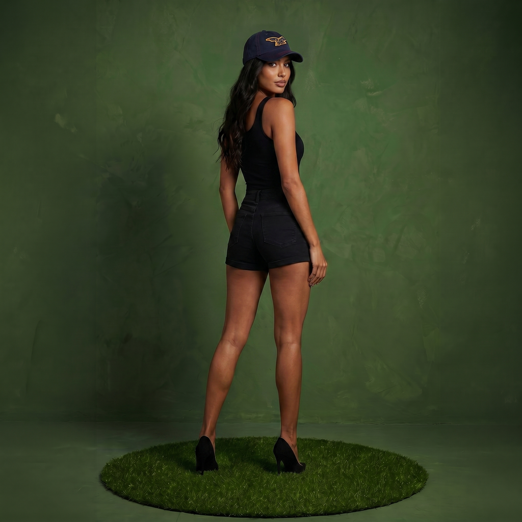 Anna-Kaci American USA Embroidered Washed Cotton Baseball Cap Polo Style