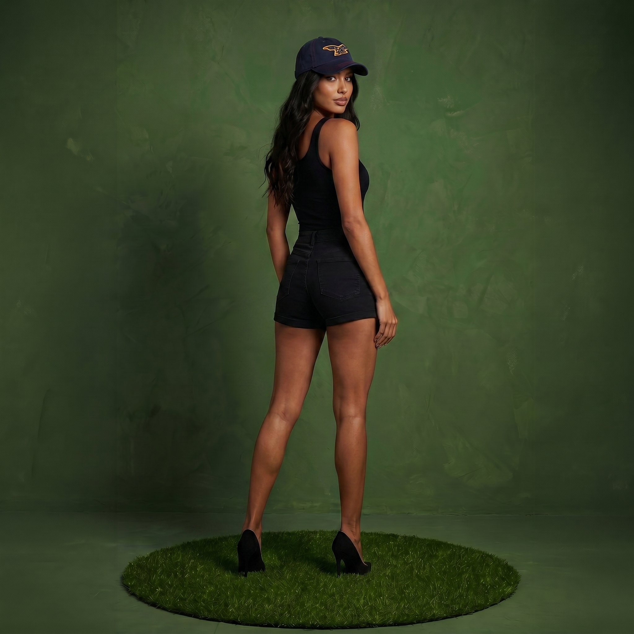 Anna-Kaci American USA Embroidered Washed Cotton Baseball Cap Polo Style