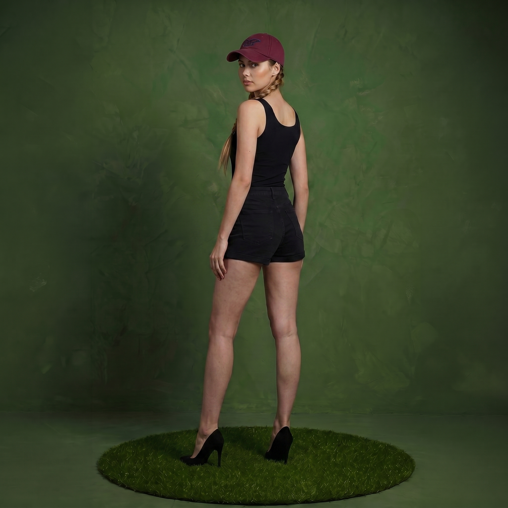 Anna-Kaci American USA Embroidered Washed Cotton Baseball Cap Polo Style