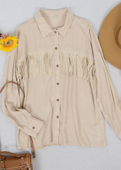 Dotted Fringe Detail Shirt