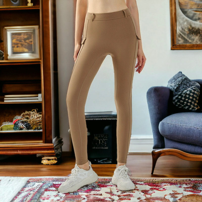 High Waist Belt Loop Leggings