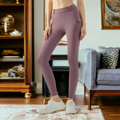 High Waist Belt Loop Leggings